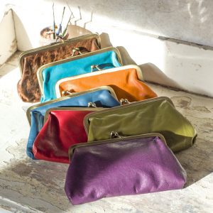Leather Clutch Bag Colours