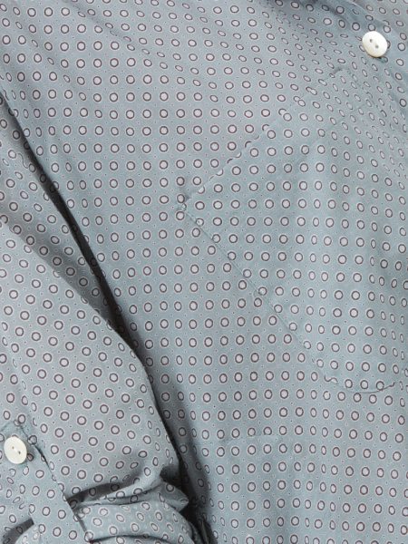 Gracie Shirt in Polka Dot Light Grey-Detail
