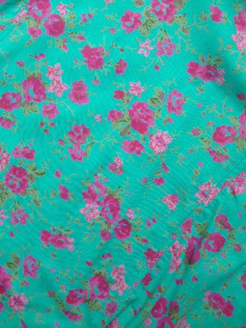 Rambling Rose Deep Turquoise