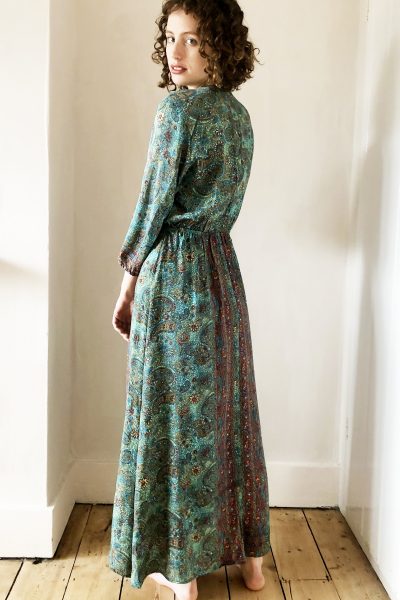 Long Sasha turquoise with gold