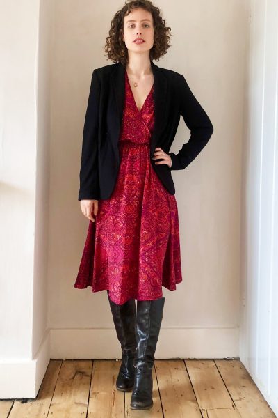 Midi Sasha Dress Moroccan pink