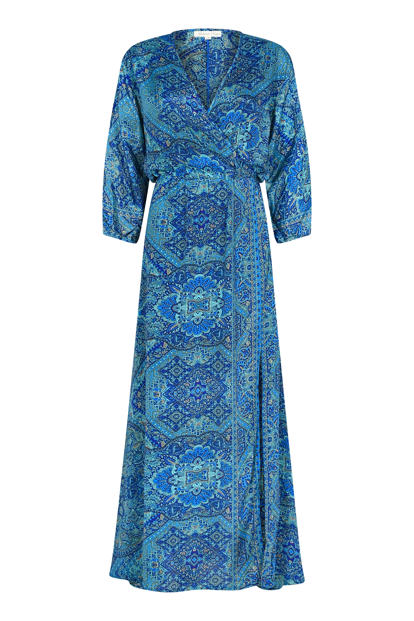Long Sasha dress in Moroccan blue – Gabrielle Parker