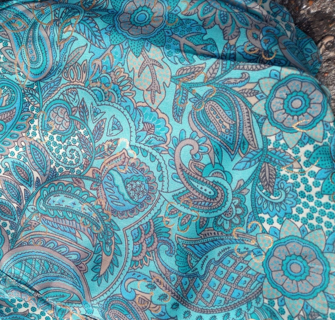 Bahama Blue with Gold