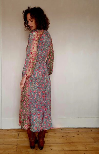 Holly Dress in Wildflower red 3