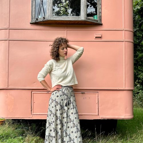 Bias Midi Skirt