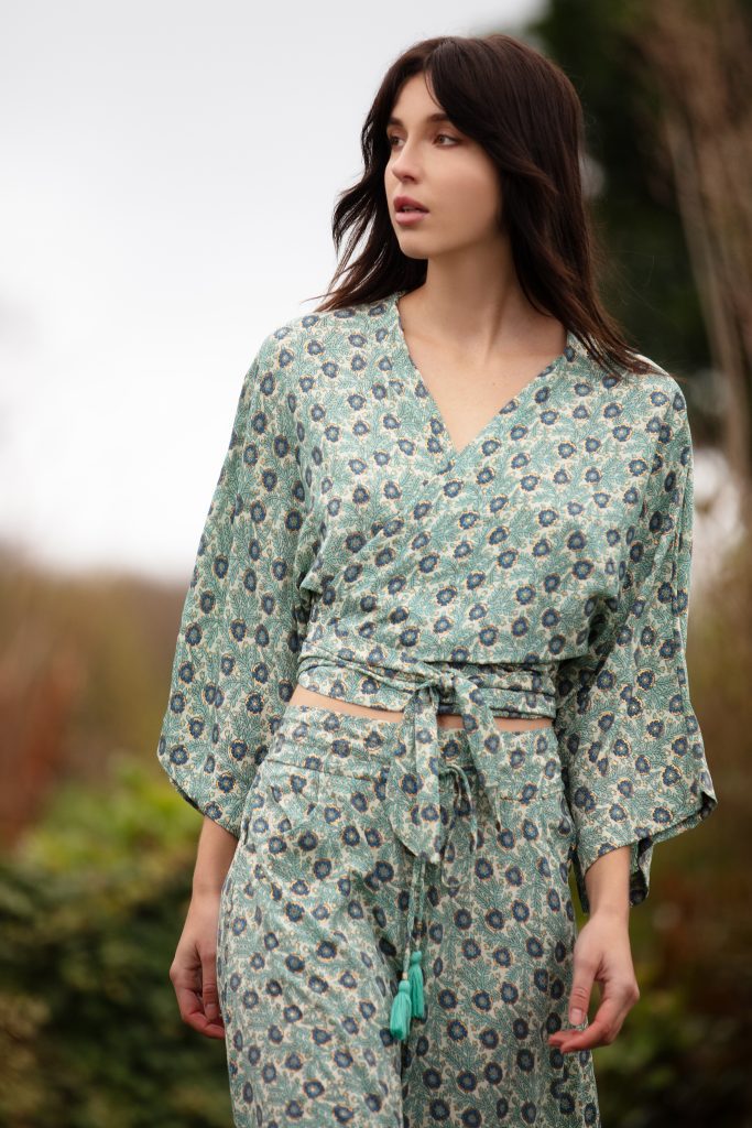 Floral Back Crossover Tie-Up main image 0