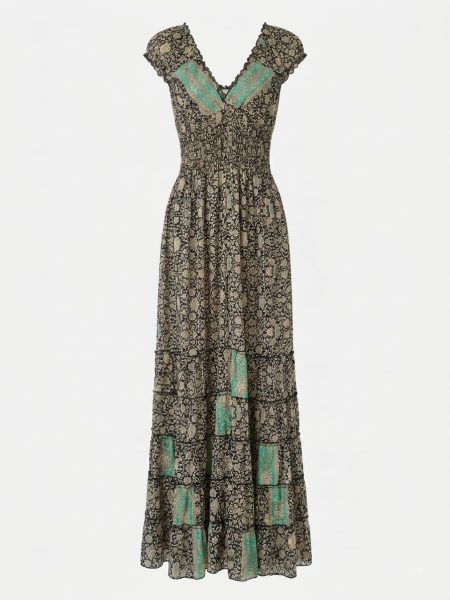 Polysilk Gypsy dress honeysuckle gold