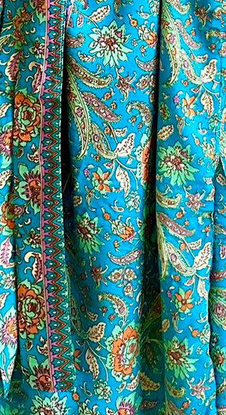 Wild Rose Blue with Gold