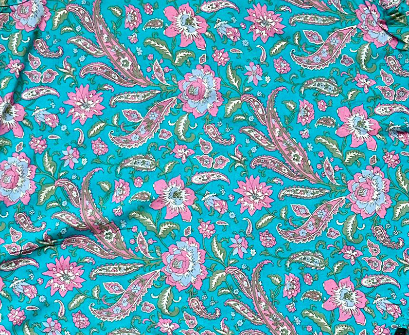 Wild Rose Turquoise with Gold