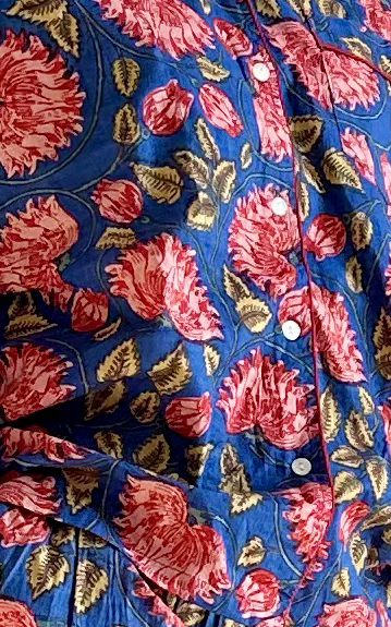 Navy & Red Floral