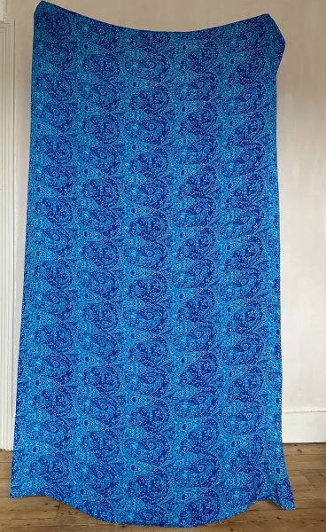 Sarong in cobalt swirl 1
