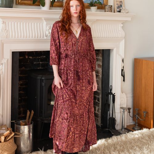 Modal Boho Tiered Dress