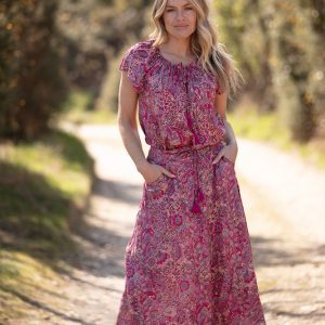 Modal Bias Midi Pocket Skirt