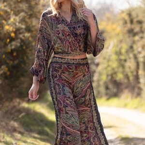 Modal Wide-Legged Trousers