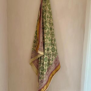 Leaf Green with Red Brown