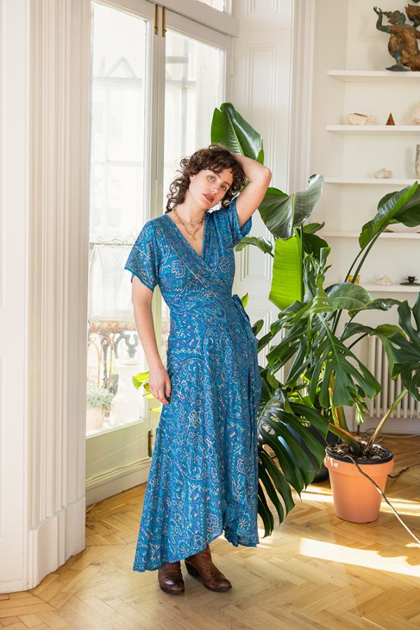 Modal Francesca Wrap Dress Gabrielle Parker Clothing Modal Francesca Wrap Dress Gabrielle Parker Clothing