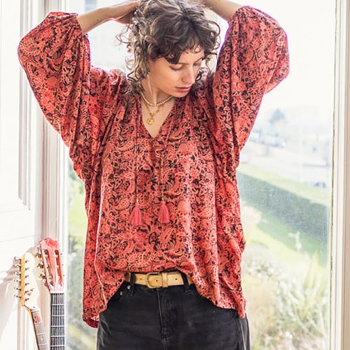 Modal Lara Tassel Blouse