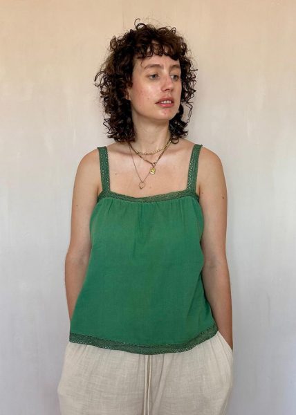 Lacy camisole to in green 2