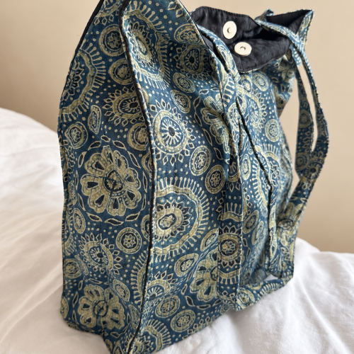 Quilted Cotton Tote Bag